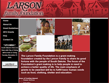 Tablet Screenshot of larsonfoundation.org